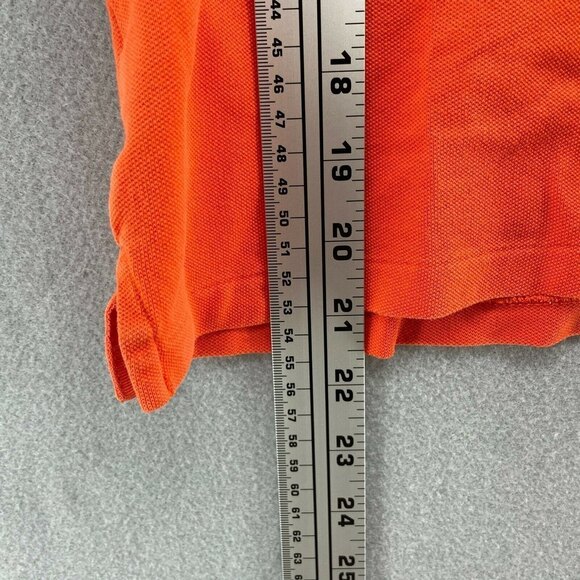Polo Golf Ralph Lauren Classic Fit Shirt Womens Medium Orange Preppy Pony Logo - Picture 8 of 9